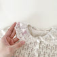 Embroidered Floral Dress With Lace Collar,12M to 5T