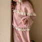 Cute Pink Sweat Shirt & Pants Set,2T to 7T.