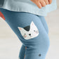 Cute Kitty Applique Set,2T to 7T.