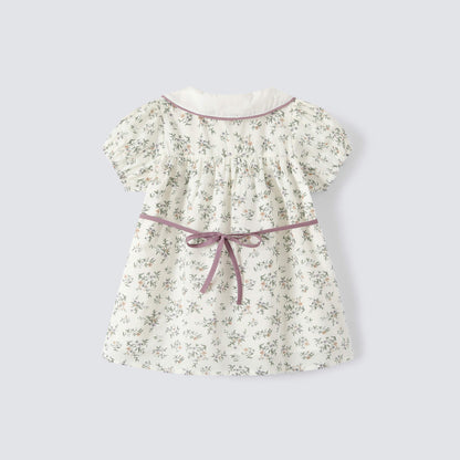 Vintage Floral With Embroidered Collar,12M to 8T.