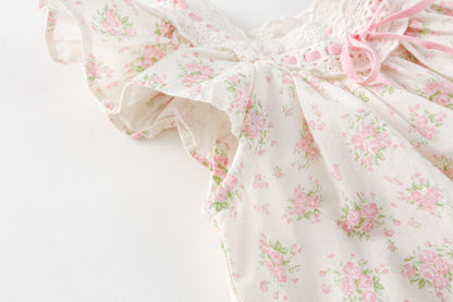 Cute Floral Casual Dress,2T to 6T.