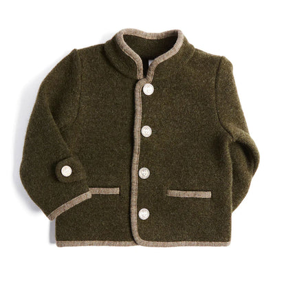 Cute Olive Unisex Woolen Coat,12M to 7T.