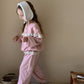 Cute Pink Sweat Shirt & Pants Set,2T to 7T.