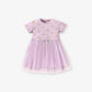 Cute Purple Rainbow Play Dress,2T to 7T.