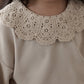 Full Sleeves Tops With Crochet Collar,12M to 6T.