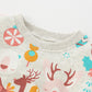 Cute Holidays Theme Sweatshirt,2T to 7T.