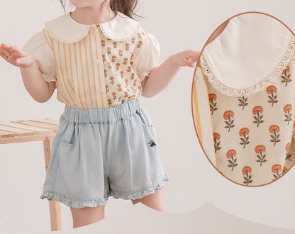 Cute Stripped & Floral Set,12M to 6T.