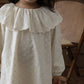 Apricot Full Sleeves Embroidered Dress,12M to 6T.