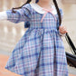 Vintage Plaid Dress,2T to 7T.