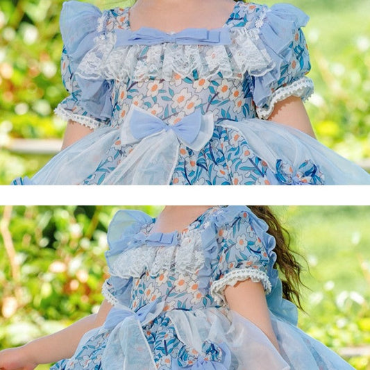 Daisy Print Tutu Dress,12M to 8T.
