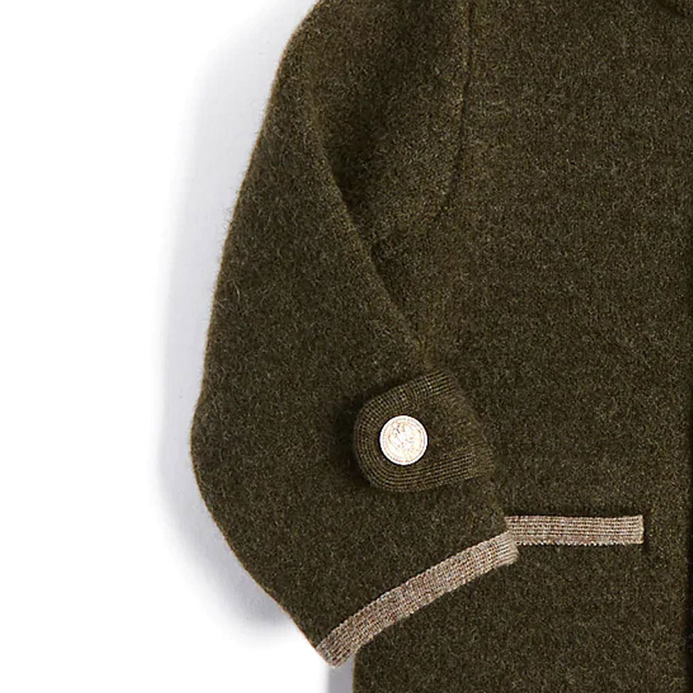 Cute Olive Unisex Woolen Coat,12M to 7T.