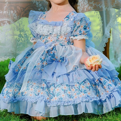 Daisy Print Tutu Dress,12M to 8T.