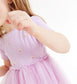 Cute Purple Rainbow Play Dress,2T to 7T.