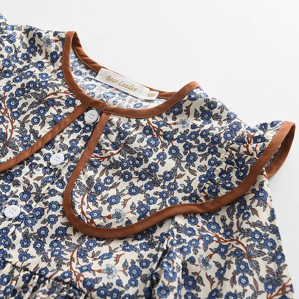 Adorable Floral Full Sleeves Dress,2T to 6T.