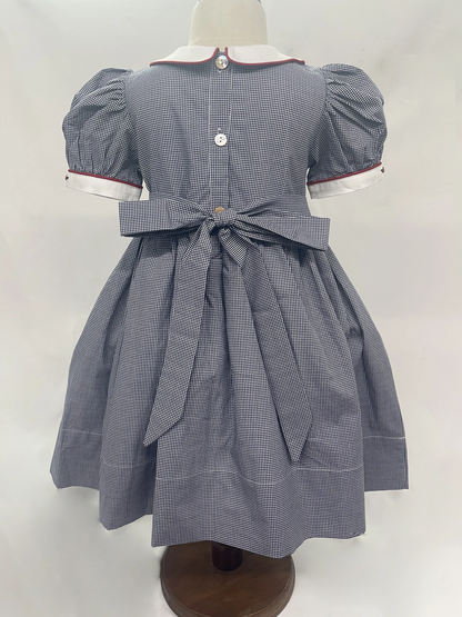 Timeless Handcrafted Sibling Set with Hand Smocking & Embroidery