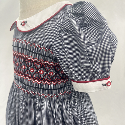 Timeless Handcrafted Sibling Set with Hand Smocking & Embroidery