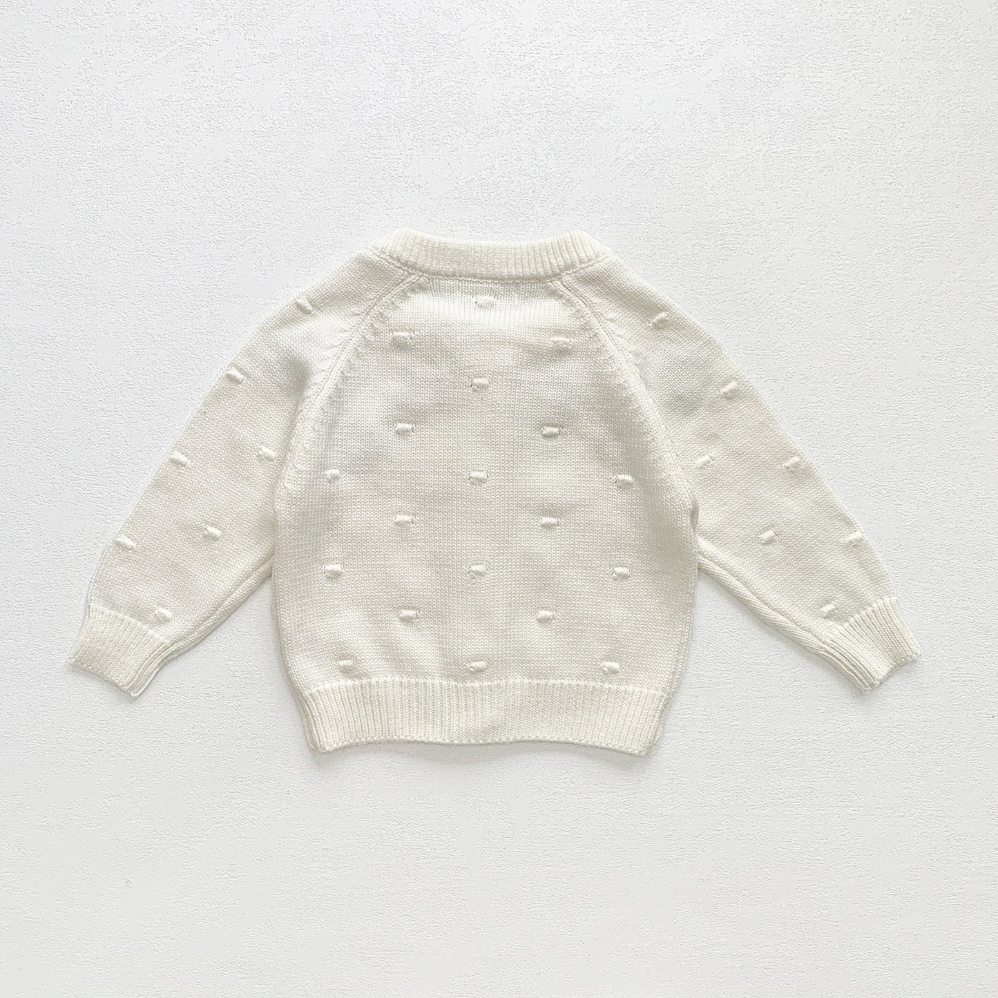 Embroidered Flower Baby Cardigan ,Lilac/Cream,6M to 4T