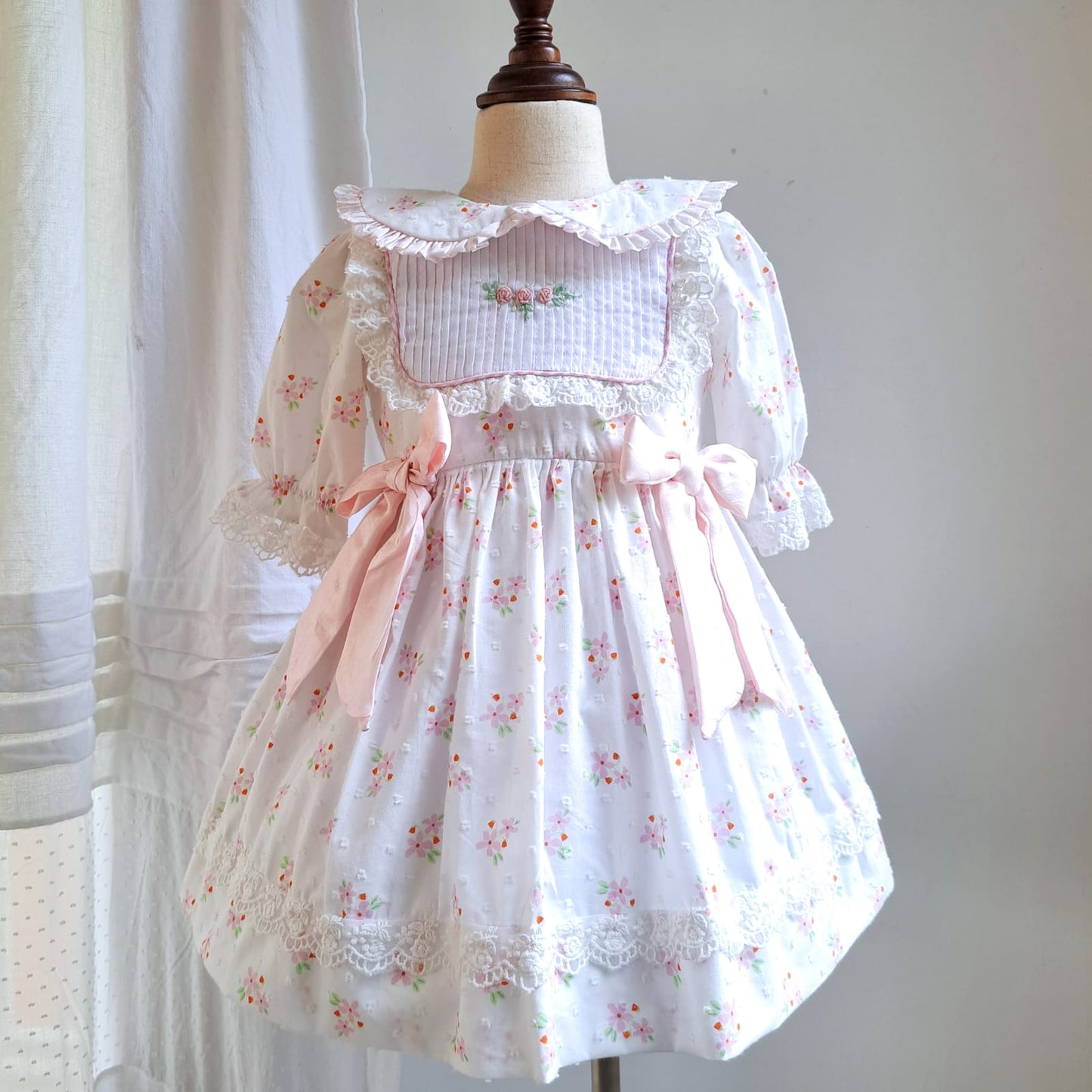 Lace & Bloom Princess Heirloom Dress,6M to 8T