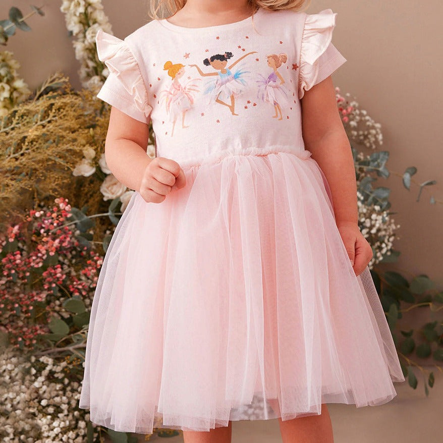 Cute Ballerina Friends Dress, 2T to 7T