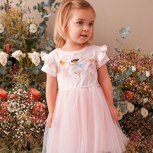 Cute Ballerina Friends Dress, 2T to 7T