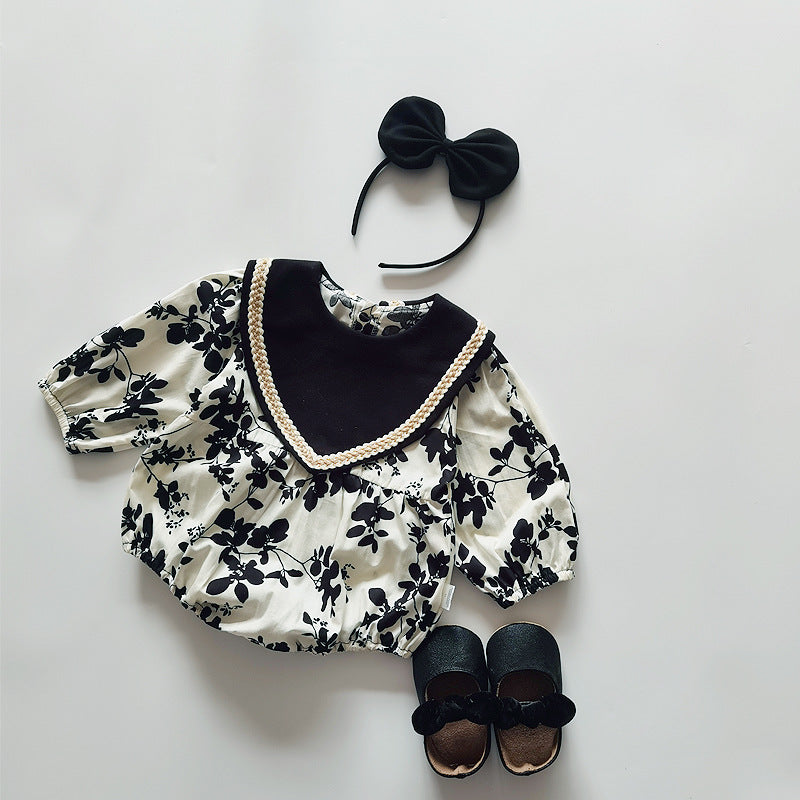 Black & White Printed Dress & Romper,6M to 5T.