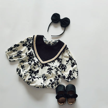 Black & White Printed Dress & Romper,6M to 5T.