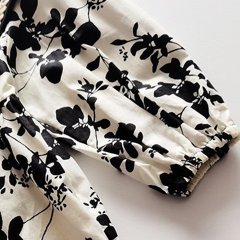 Black & White Printed Dress & Romper,6M to 5T.