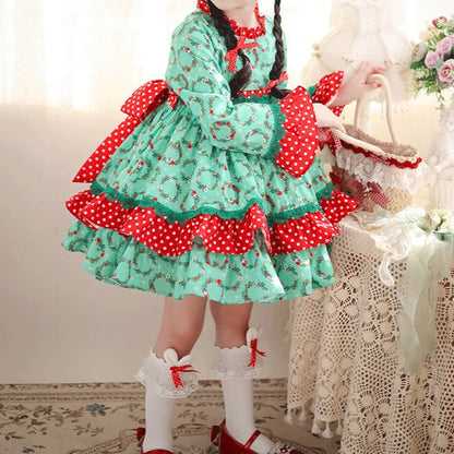 Merry Moments Christmas Ruffle Dress, 2T-7T