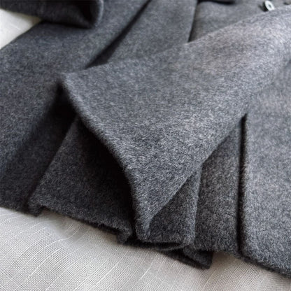 Classic Wool Double-Breasted Coat,2T to 8T