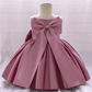 Stunning Princess Dress With Big Bow,Green/Pink/White,12M to 8T