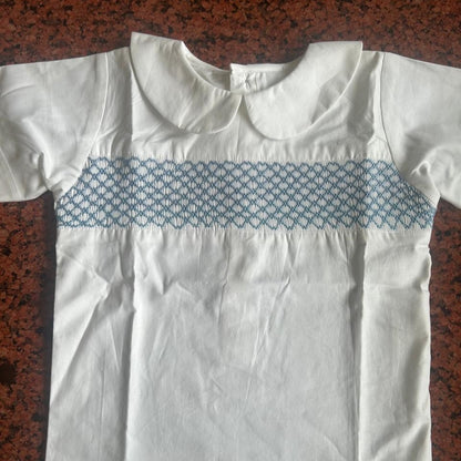 Handmade Boys’ Smocked Shirt & Shorts Set,6M to 6T.