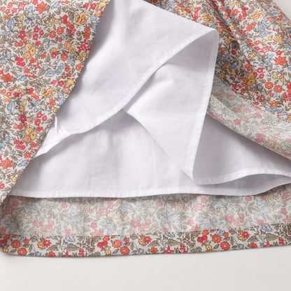 Vintage Meadow Floral Dress with Ruffled Collar,12M to 7T