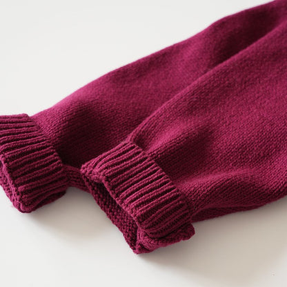 Maroon Blooms Hand Embroidered Cardigan,12M to 5T.
