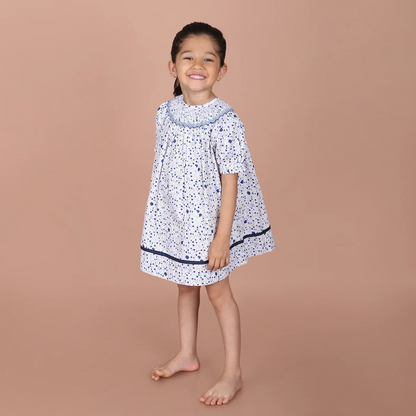 Hand Smocked Floral Dresses, (3M–4T)