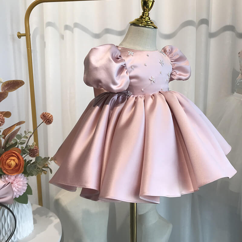 Beautiful Princess Dress With Pearl Work,Pink/Blue,12M to 10T.