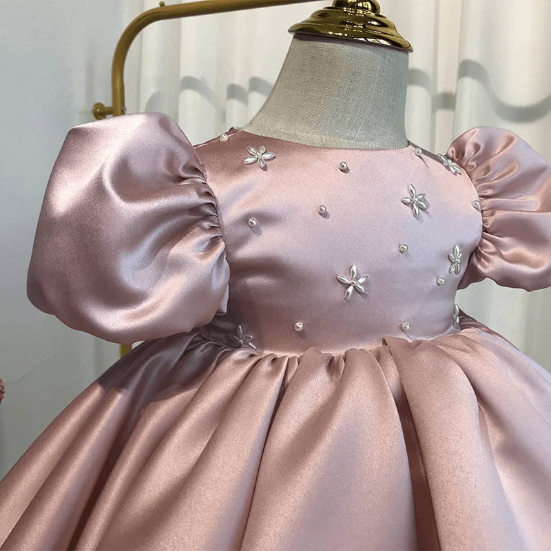 Beautiful Princess Dress With Pearl Work,Pink/Blue,12M to 10T.