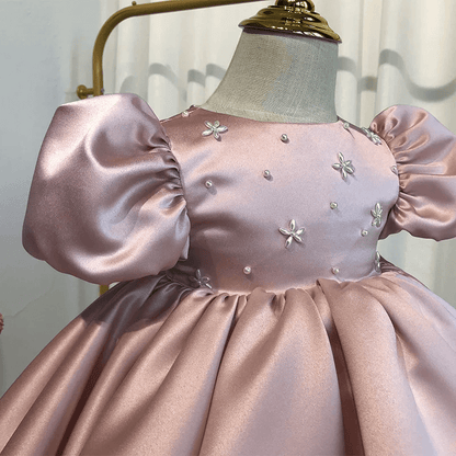 Beautiful Princess Dress With Pearl Work,Pink/Blue,12M to 10T.