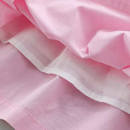 Blush Pink Hand-Smocked Dress,2T–6T