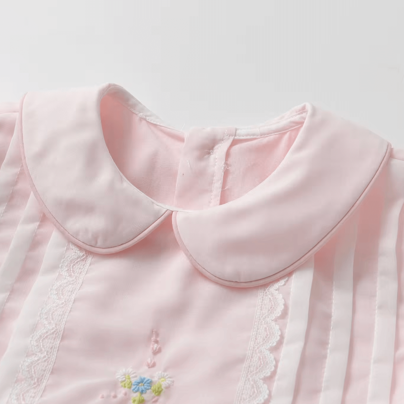 Hand Embroidered Heirloom Dress,Yellow/Pink,12M to 6T.
