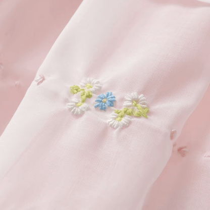 Hand Embroidered Heirloom Dress,Yellow/Pink,12M to 6T.