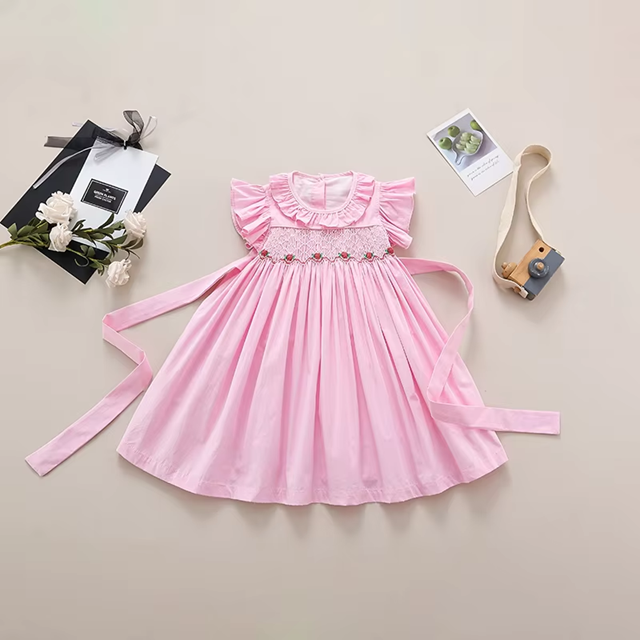 Blush Garden Hand-Smocked Dress,12M to 8T
