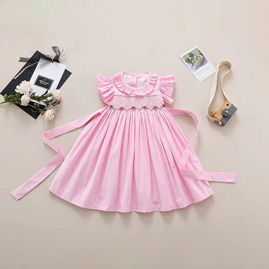 Blush Garden Hand-Smocked Dress,12M to 8T