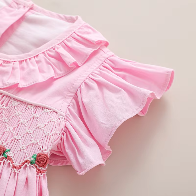 Blush Garden Hand-Smocked Dress,12M to 8T