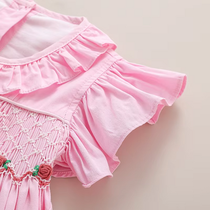 Blush Garden Hand-Smocked Dress,12M to 8T