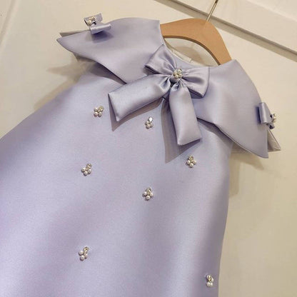 Princess Pearl Elegance Dress,Blue/Purple,Pink,12M to 10T