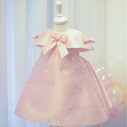 Princess Pearl Elegance Dress,Blue/Purple,Pink,12M to 10T