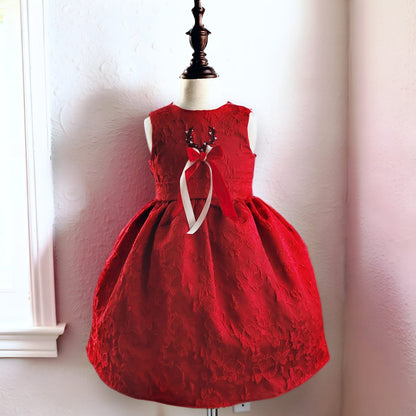 The Scarlet Bloom Holiday Dress,12M to 8T.