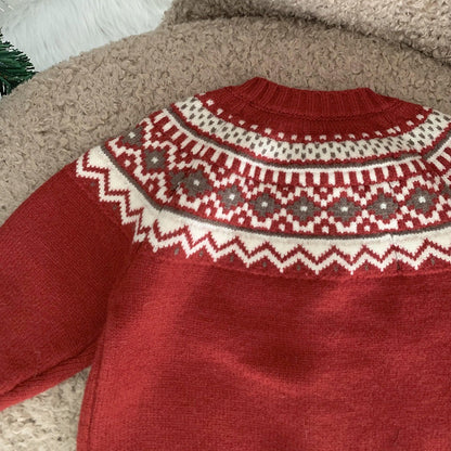 Cute Holiday Colors Sweater,6M to 5T.