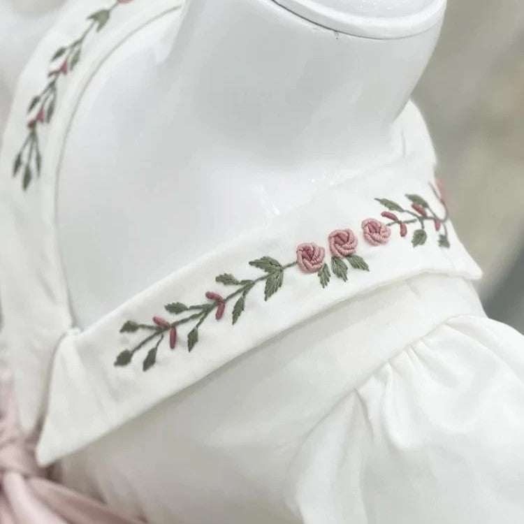 Stunning Princess Hand Embroidered Dress,12M to 12T. 2T Stunning Princess Hand Embroidered Dress,12M to 12T. 2T