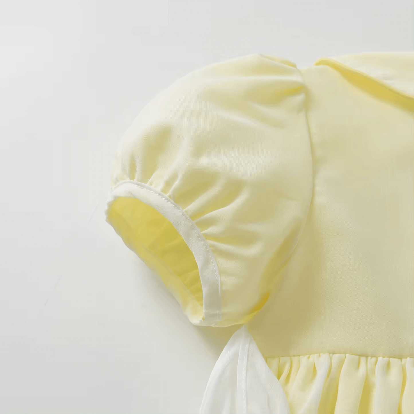 Hand Embroidered Heirloom Dress,Yellow/Pink,12M to 6T.